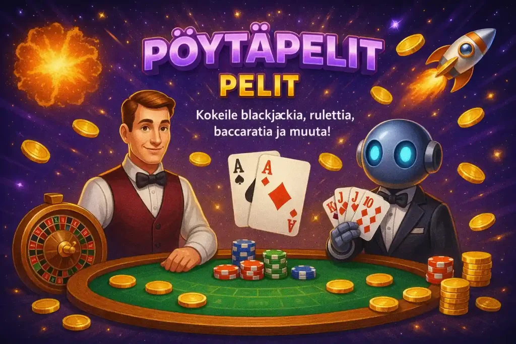 Pöytäpelit.